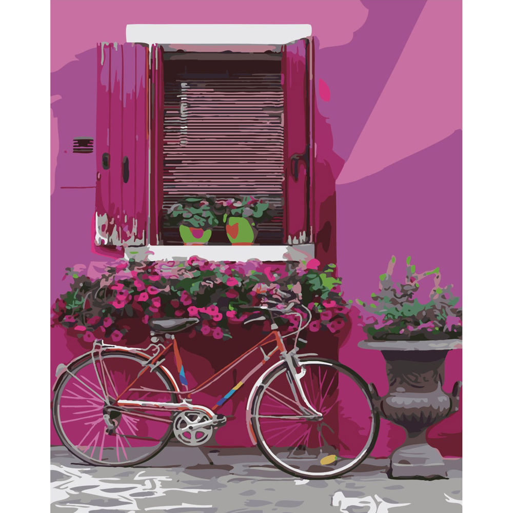 Фото, Видеообзоры картина за номерами strateg преміум вулички європи з лаком розміром 40х50 см sy6378