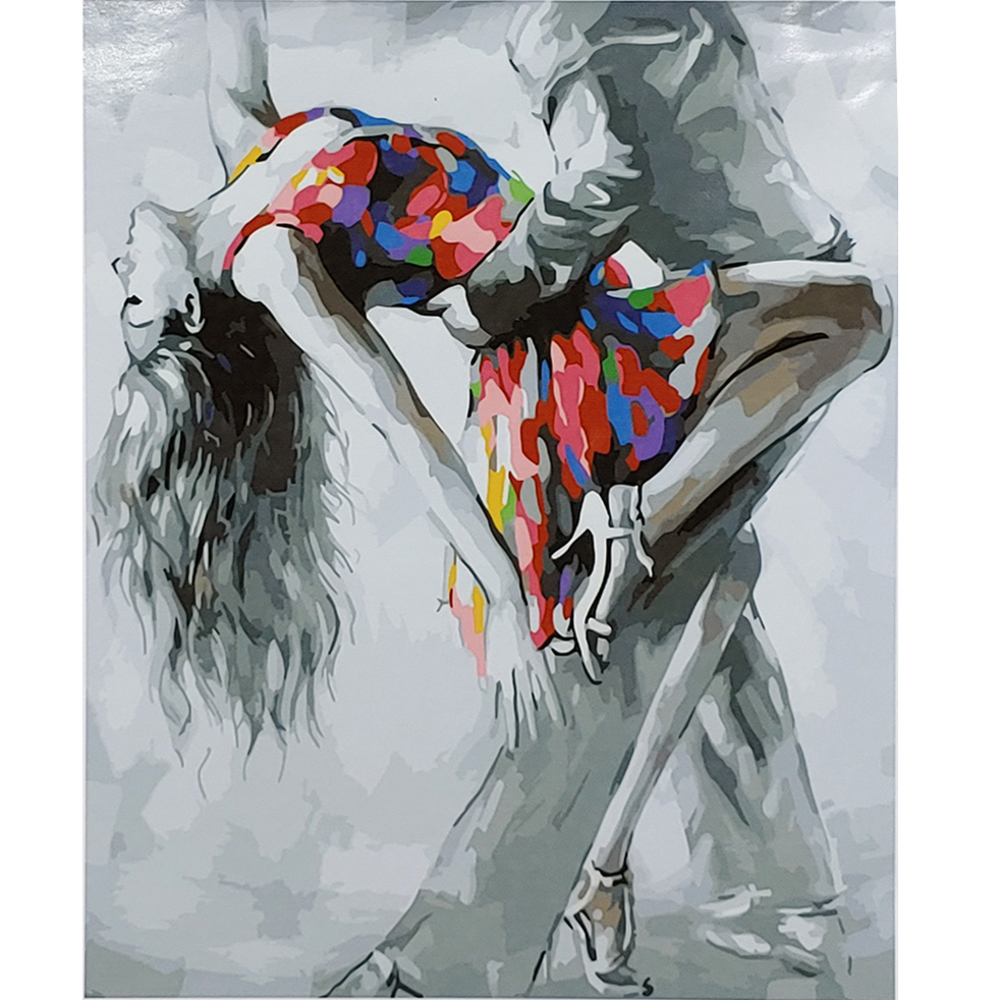 Фото, Видеообзоры картина за номерами strateg преміум пристрасний танок з лаком розміром 40х50 см (sy6929)