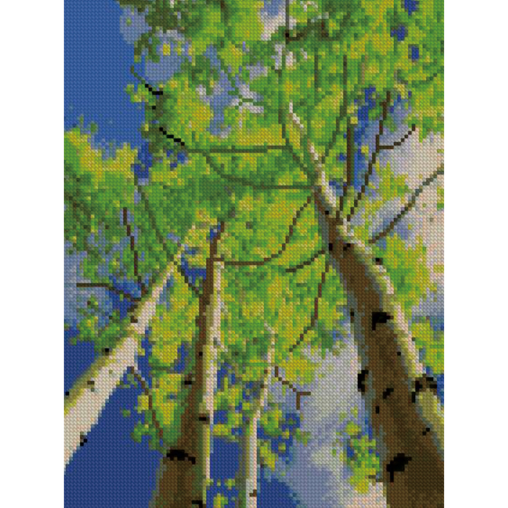 Фото, Видеообзоры алмазна мозаїка strateg преміум березовий гай 30х40 см hx096