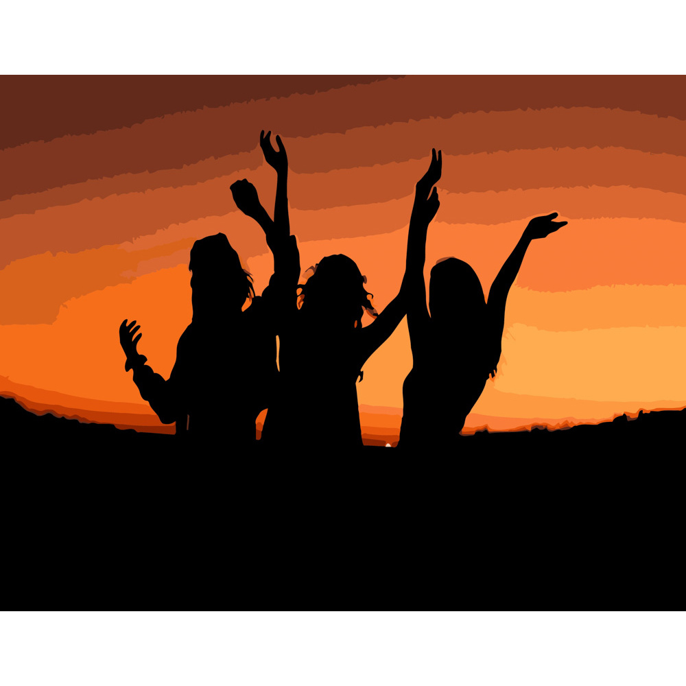 Фото, Видеообзоры картина за номерами strateg преміум зустріч подружок розміром 40х50 см (dy079)