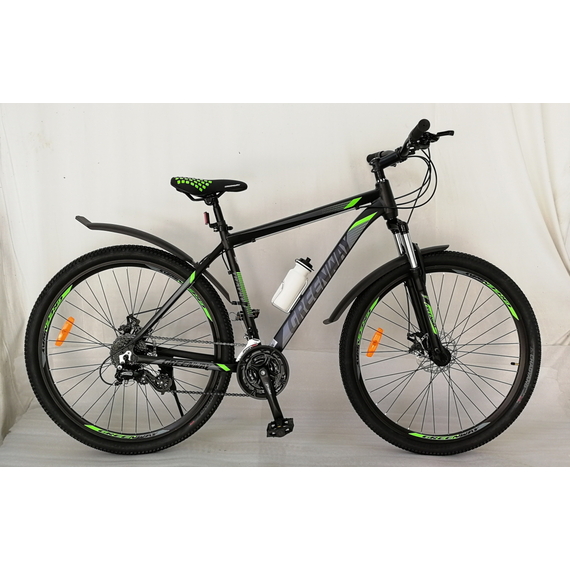 Гірський велосипед Greenway Tracker 29''х19'' з оригінальними запчастинами Shimano