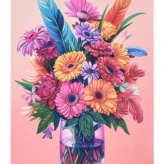 Отзывы  алмазна мозаїка strateg преміум гармонія кольорів розміром 40х50 см (sk88296)