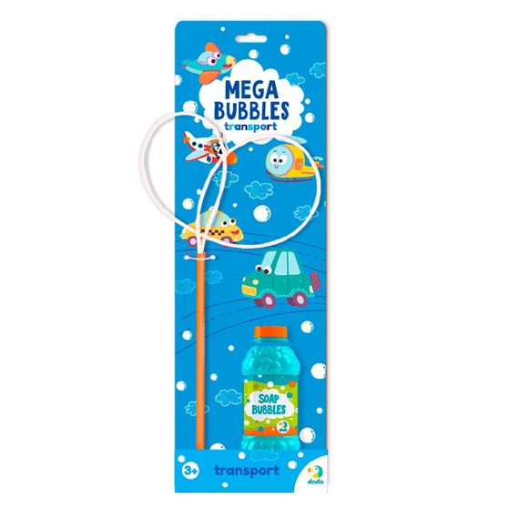 Мильні бульбашки Dodo Mega Bubbles Транспорт 450 мл
