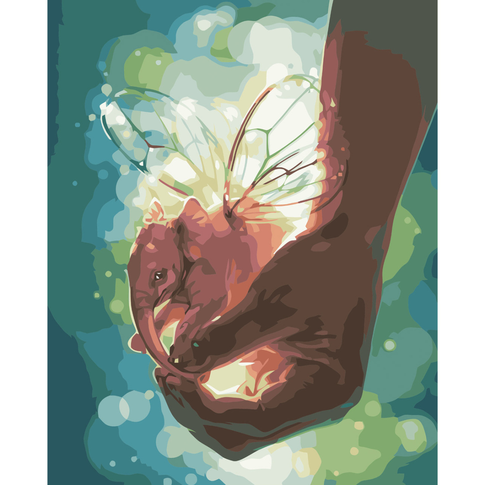 Фото, Видеообзоры картина за номерами strateg преміум чарівний слоник з лаком розміром 40х50 см va-3723