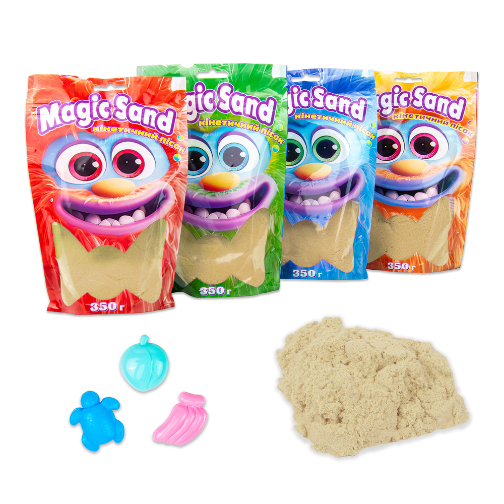 Фото, Видеообзоры кінетичний пісок strateg magic sand в пакеті 39402-1 класичний, 0,350 кг