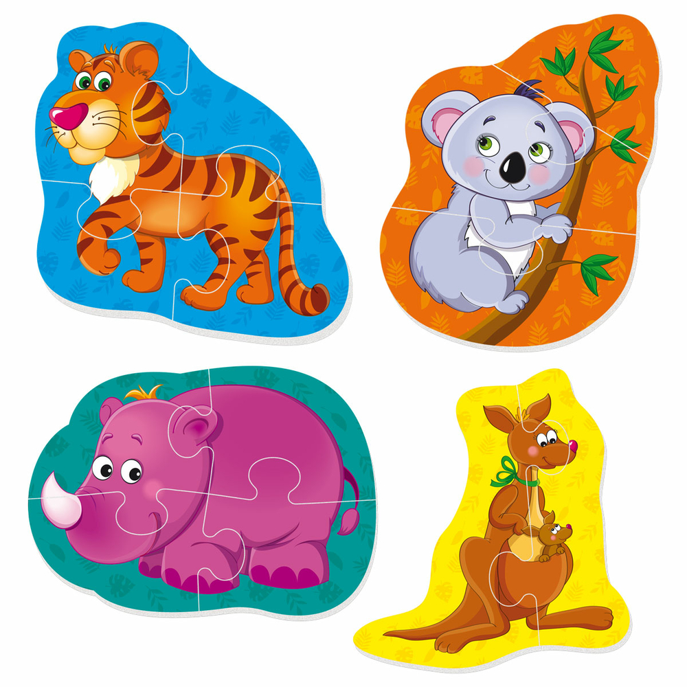 Фото, Відеоогляди гра розвиваюча vladi toys м'які бейбі пазли малюк зможе «тигреня та друзі»