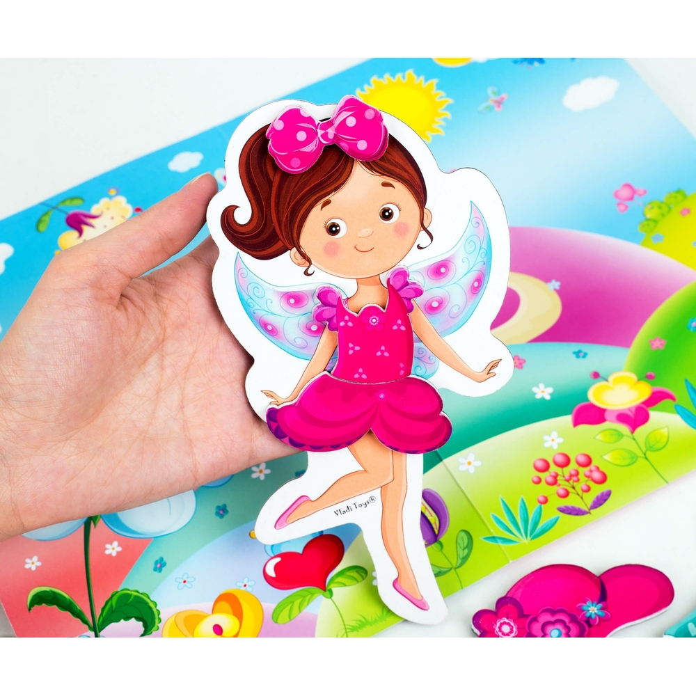 Фото, Відеоогляди гра магнітна одягалка «фея» в папці vladi toys vt3204-28