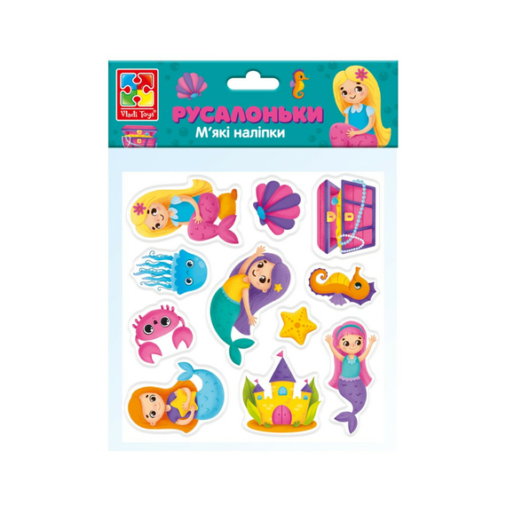 Набір для творчості м'які наліпки «Русалоньки» Vladi Toys VT4210-09