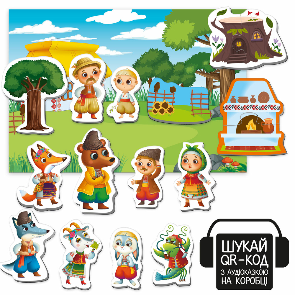 Фото, Відеоогляди гра розвиваюча vladi toys магнітний театр з аудіоказкою казкові голоси "коза-дереза" vt3206-35