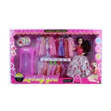 Лялька з вбранням 6279А-4 (20шт) шарнірна, 28см, шафа, сукні, аксес., кор Лялька з вбранням 6279А-4 (20шт) шарнірна, 28см, шафа, сукні, аксес., кор