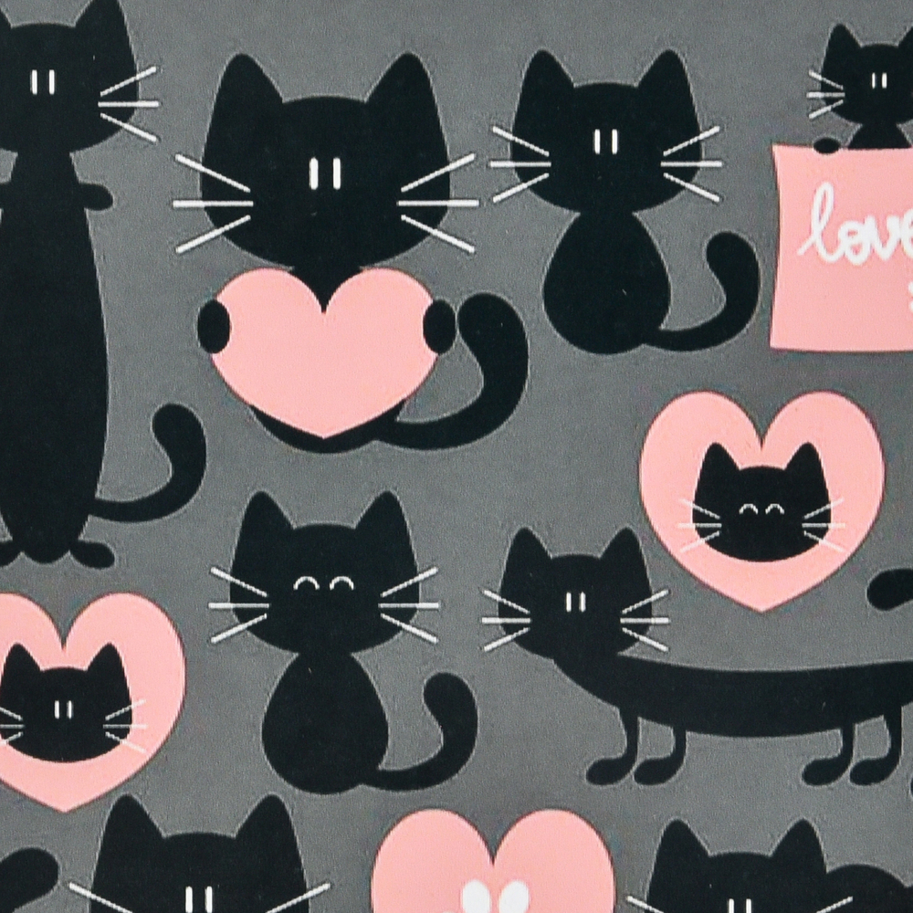 Фото, Відеоогляди алмазна мозаїка strateg преміум любов чорних котів розміром 30х30 см (hee16322)