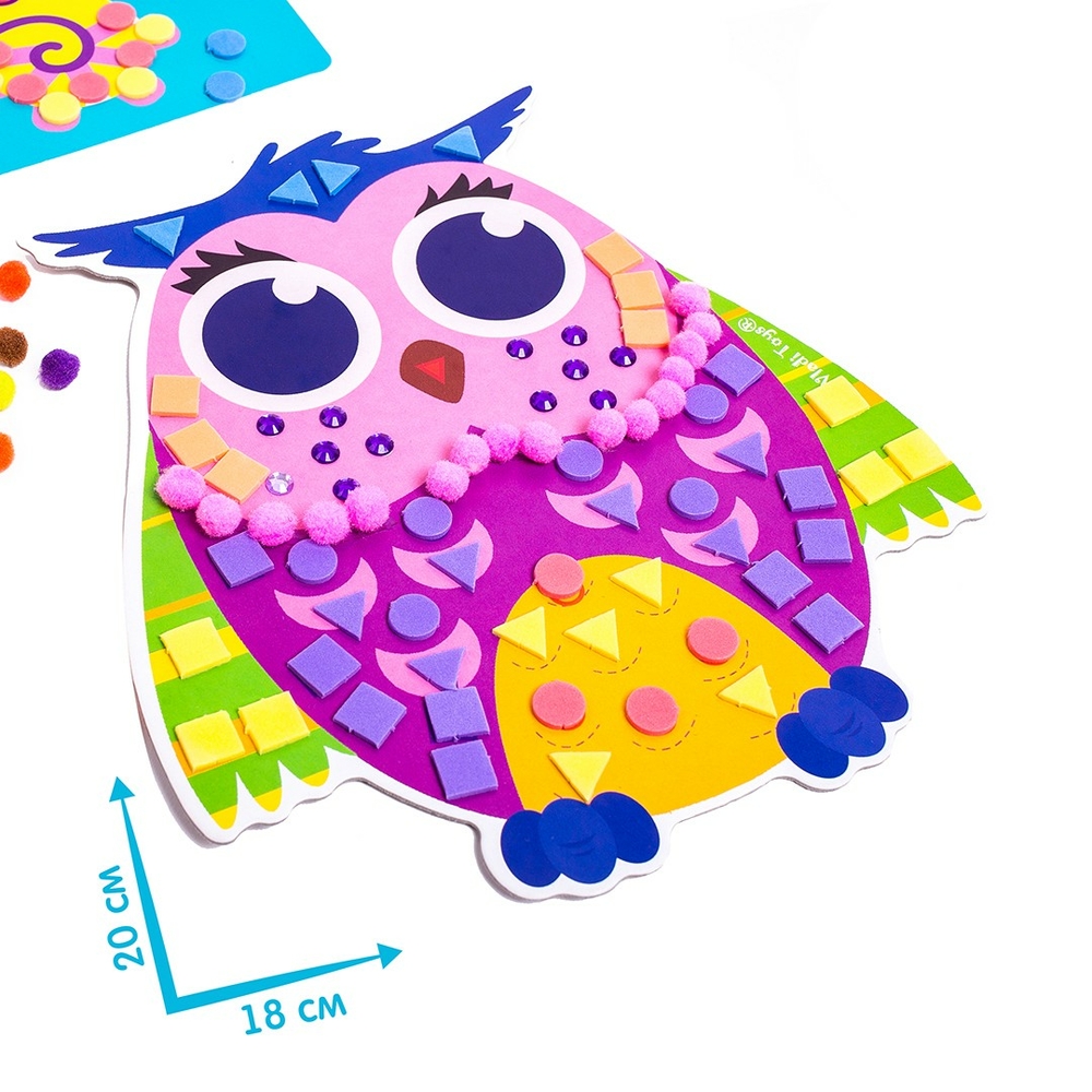 Фото, Відеоогляди набір для творчості "creative box. сова" vladi toys vt4433-08