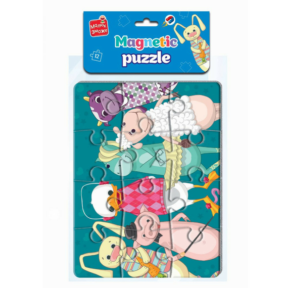 Магнітні пазли А5 «Звірята» VT3301-01