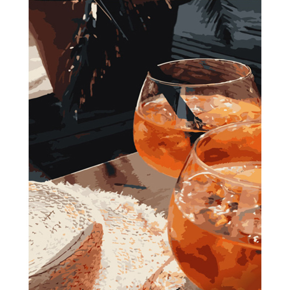 Фото, Відеоогляди картина за номерами strateg преміум апероль на двох розміром 40х50 см (gs798)