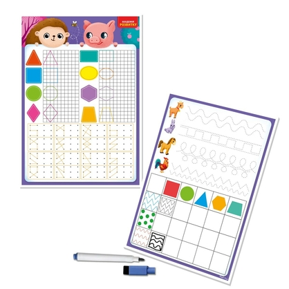 Фото, Видеообзоры дошка-тренажер «фігури та форми» vt5010-27