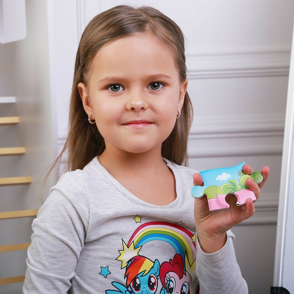 Фото, Відеоогляди пазли на магніті а5 "свинка та порося" vt3205-77