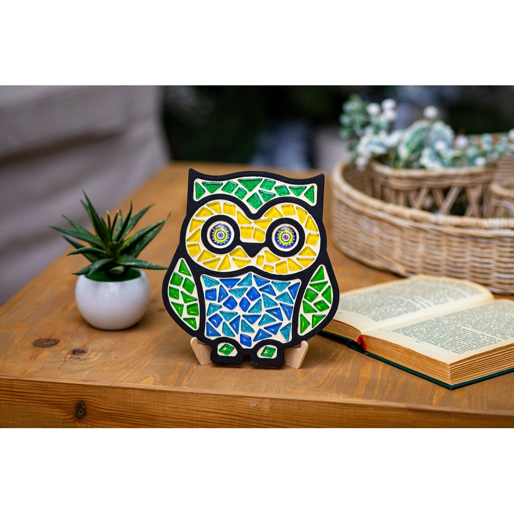 Фото, Відеоогляди набір для творчості скляна мозаїка «сова» mosaaro ma2004