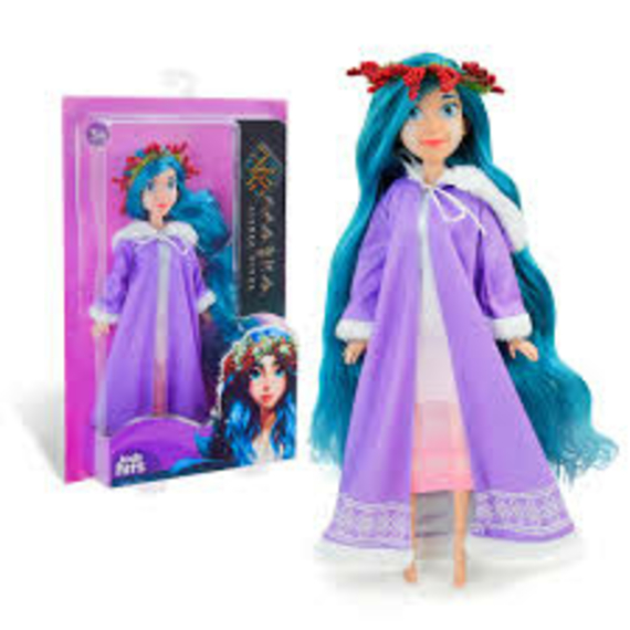 Лялька арт. MD2203 (12шт) Мавка, в стильній бузковій сукні, з голубим волоссям, кор. 24,3*6,5*36,5см