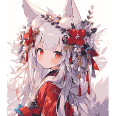 Картина за номерами Strateg Кіцуне на кольоровому фоні розміром 40х50 см (MZ013) Картина за номерами Strateg Кіцуне на кольоровому фоні розміром 40х50 см (MZ013)