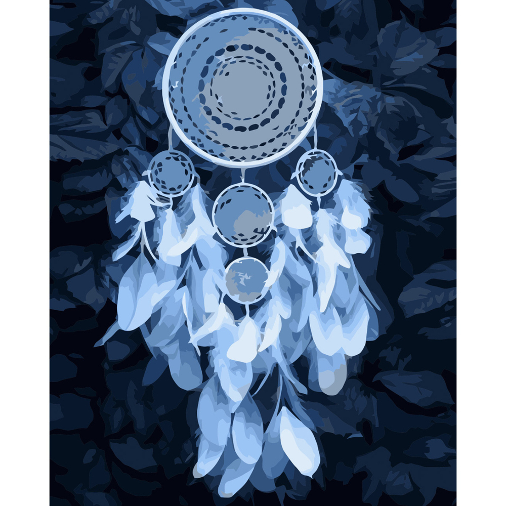 Фото, Видеообзоры картина за номерами strateg преміум ловець снів з пір'їн з лаком розміром 40х50 см va-3707