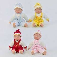 Пупс Х1428 (100/2) Хохотун, 4 види, сміється, в пакеті