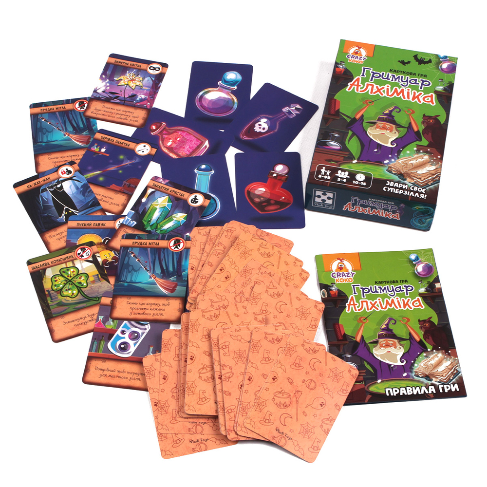 Фото, Відеоогляди гра настільна vladi toys розважальна. гримуар алхіміка. vt8077-08