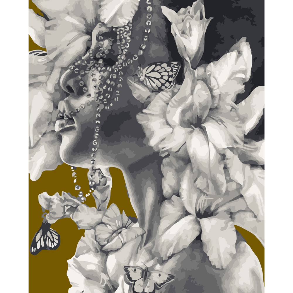 Фото, Видеообзоры картина за номерами strateg преміум мрії у квітах з лаком розміром 40х50 см sy6028