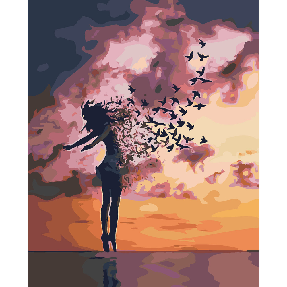 Фото, Відеоогляди картина за номерами strateg преміум вільна душа з лаком розміром 40х50 см sy6307