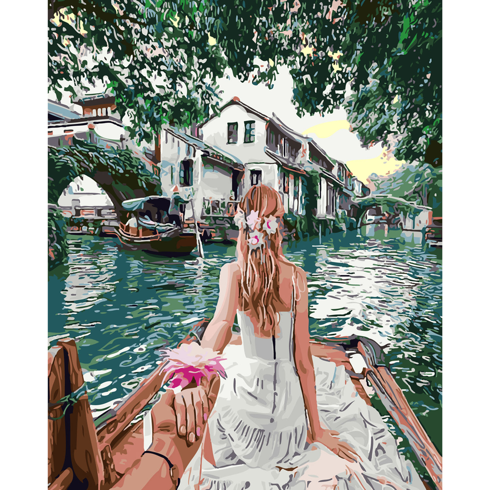 Фото, Відеоогляди картина за номерами strateg преміум follow me. на краю світу з лаком розміром 40х50 см sy6123