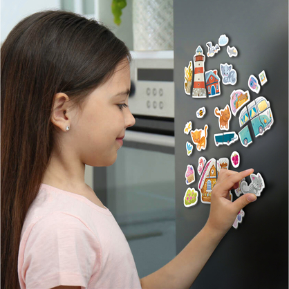 Фото, Відеоогляди набір магнітних ігор dodo з котиком