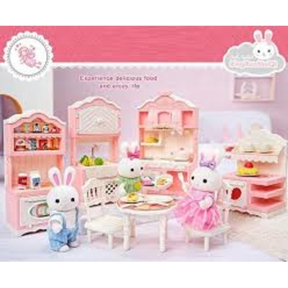 Будиночок (кухня) 6681 (24) флоксова фігурка, меблі, посуд, в коробці