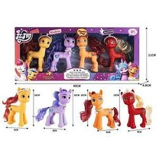 Набір поні XQ9933A (36/2) 4 фігурки, в коробці