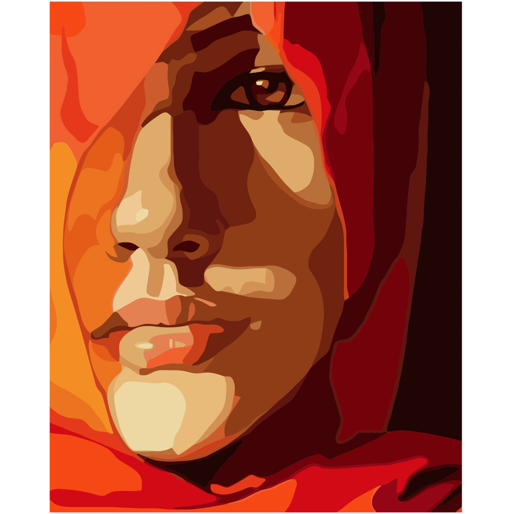 Фото, Відеоогляди картина за номерами strateg преміум завіса вогню з лаком розміром 40х50 см va-3681