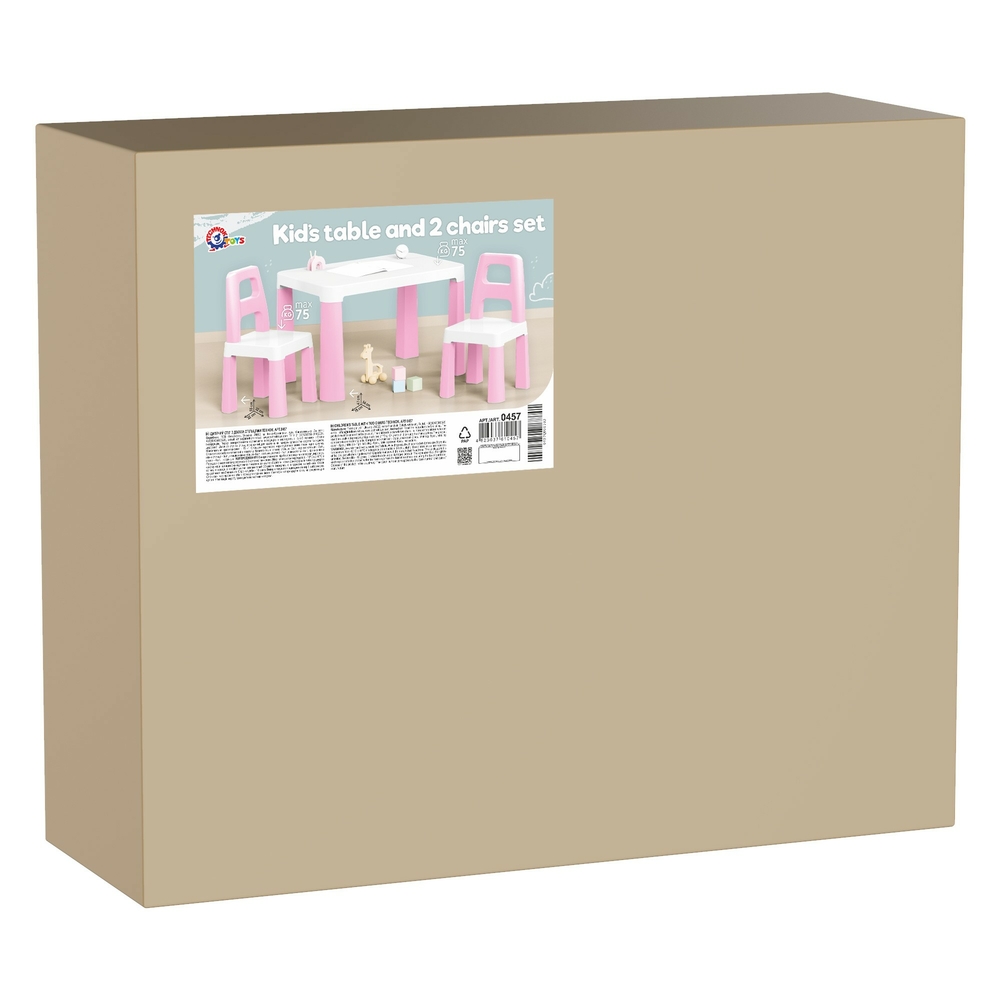 Фото, Відеоогляди дитячий стіл з двома стільцями техноk, арт.0457