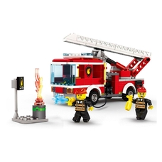 Конструктор Пожарная машина 249 деталей Wange 2625
