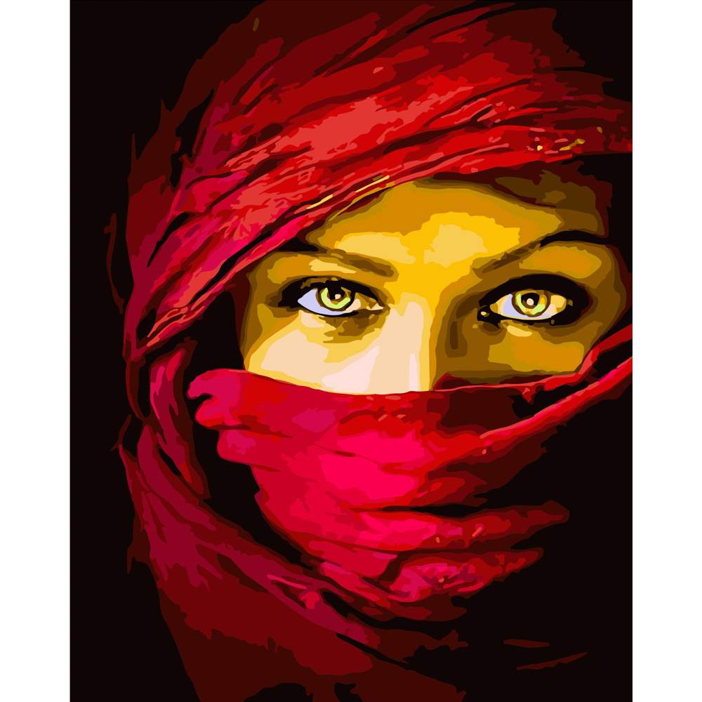 Фото, Видеообзоры картина за номерами strateg преміум погляд східної принцеси розміром 40х50 см (gs202)