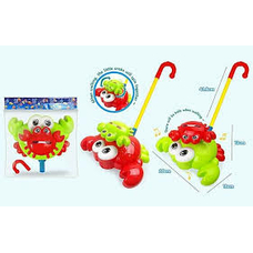 Каталка 0503 (72шт) на палці, краб 20см, рухомі деталі, муз-механіч, 2 кольори, в кульку Каталка 0503 (72шт) на палці, краб 20см, рухомі деталі, муз-механіч, 2 кольори, в кульку