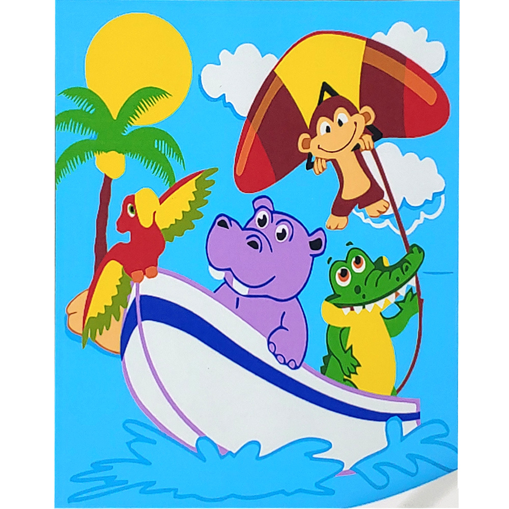 Фото, Відеоогляди картина за номерами strateg преміум весела компанія подорожує з лаком та з рівнем розміром 30х30 см (es176)