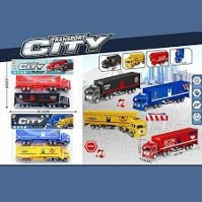 Набір машин BQ600-59 (144/2) 2 види, 2 вантажівки, інерція, у пакеті