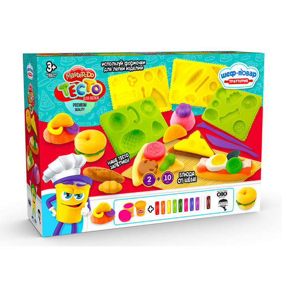 Набір для дитячої творчості Тісто для ліплення Master Do "Шеф-кухар.Траторія"