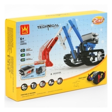 Конструктор трансформер 2 в 1 Wange Екскаватор та гусеничний робот 3803 Конструктор трансформер 2 в 1 Wange Екскаватор та гусеничний робот 3803