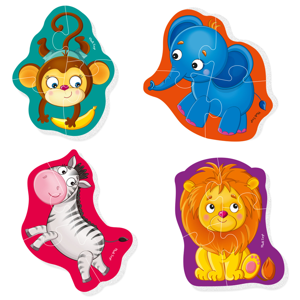 Фото, Відеоогляди бебі пазли «дитинчата. зоопарк» vt1106-88