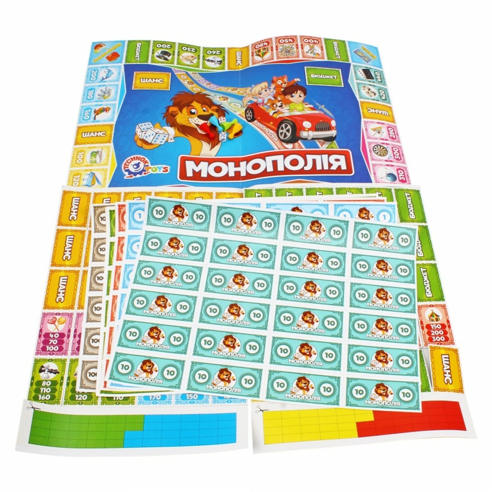 Фото, Відеоогляди настільна гра "дитяча монополія технок", арт.0755