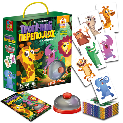 Фото, Відеоогляди гра настільна vladi toys зі дзвоником. тропічний переполох vt8010-13