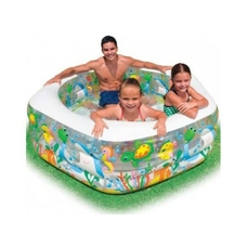 Дитячий надувний басейн Intex 56493 «Океанський Риф», 191 х 178 х 61 см Дитячий надувний басейн Intex 56493 «Океанський Риф», 191 х 178 х 61 см