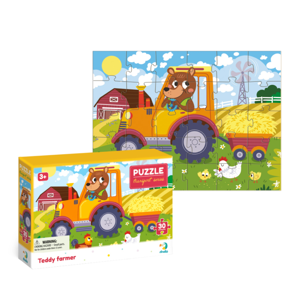 Фото, Відеоогляди пазл dodo ведмедик-тракторист