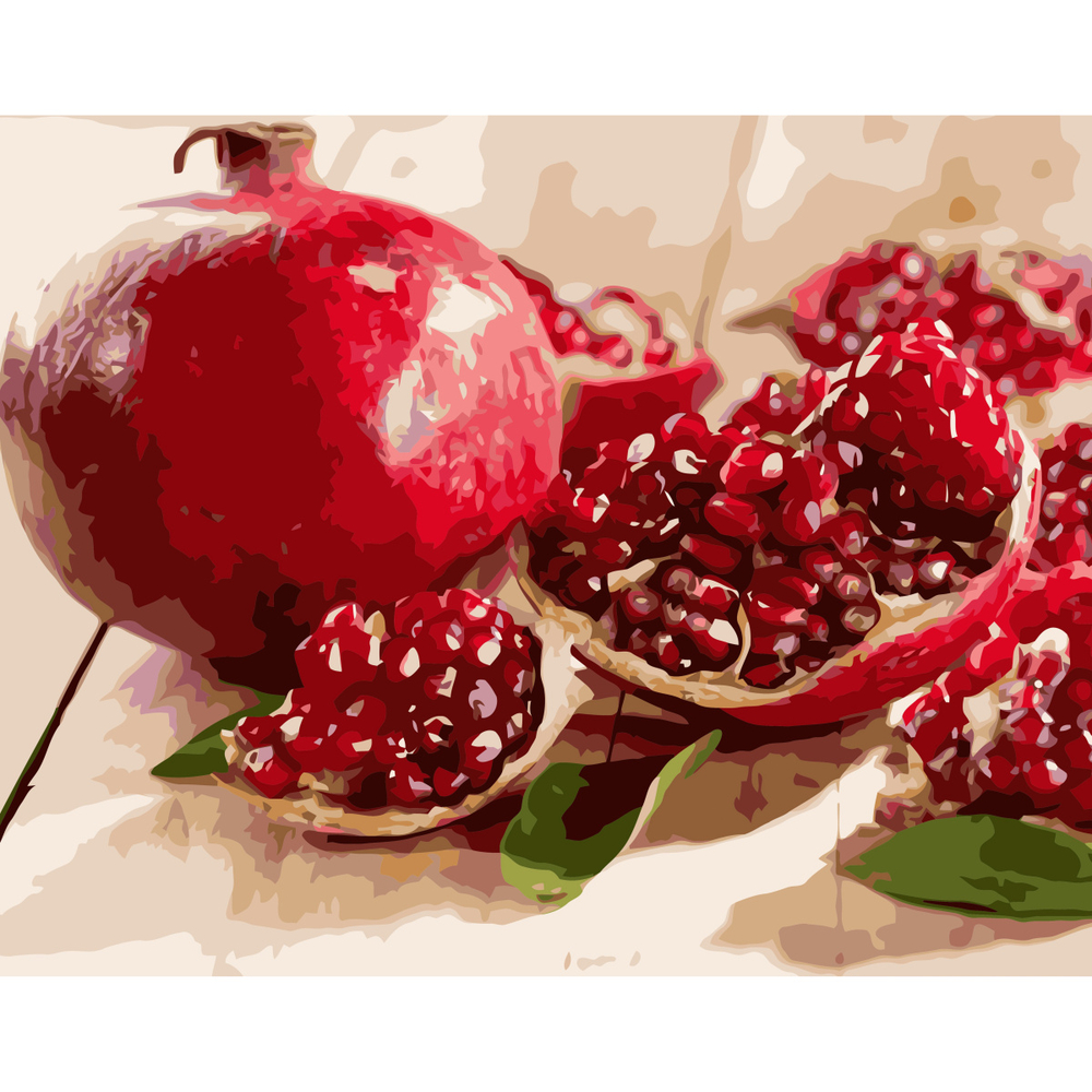 Фото, Видеообзоры картина за номерами strateg преміум гранат з лаком розміром 40х50 см va-0540