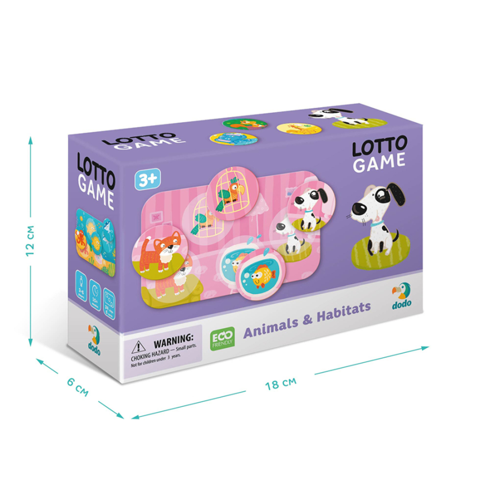 Фото, Відеоогляди настільна гра лото dodo тварини та їх середовище існування