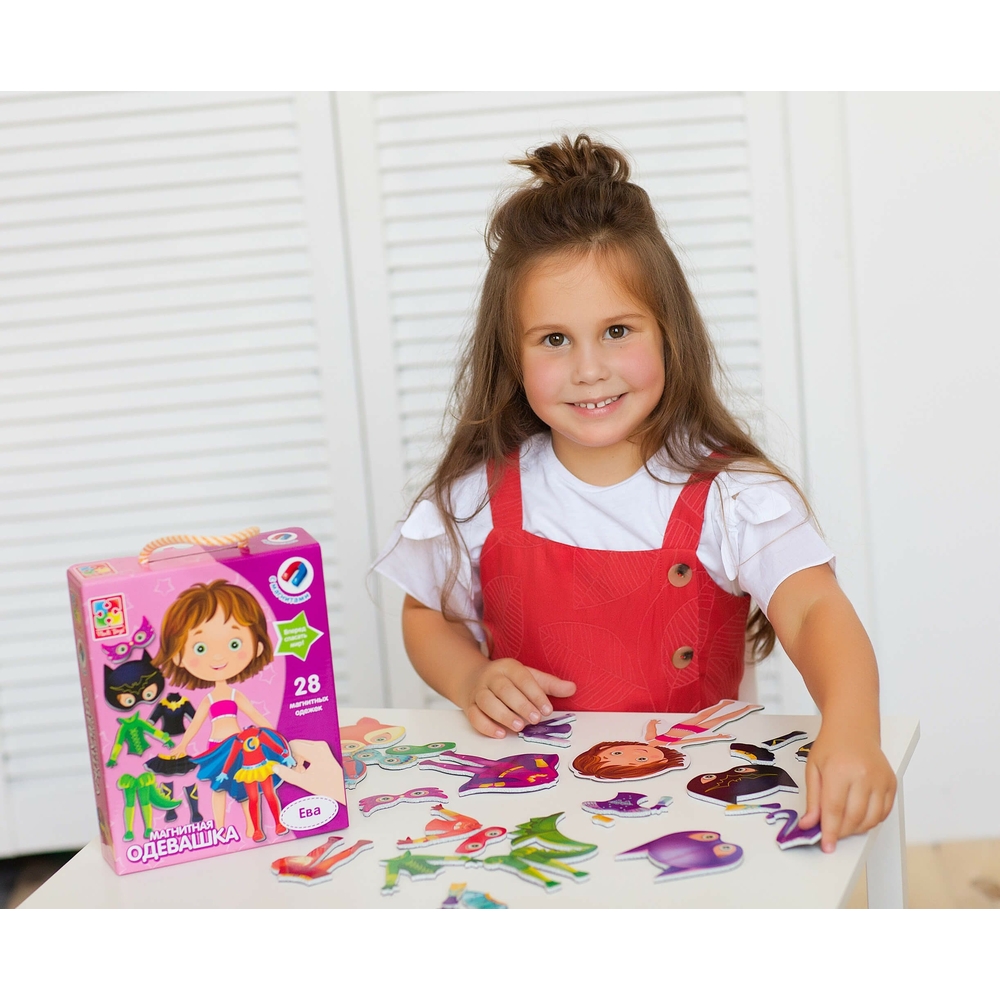 Фото, Видеообзоры гра магнітна одягалка «єва» vladi toys vt3702-08