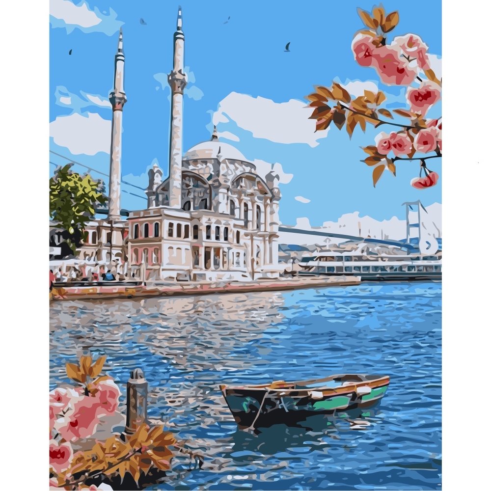 Фото, Відеоогляди картина за номерами strateg преміум літній день з лаком розміром 40х50 см va-1241